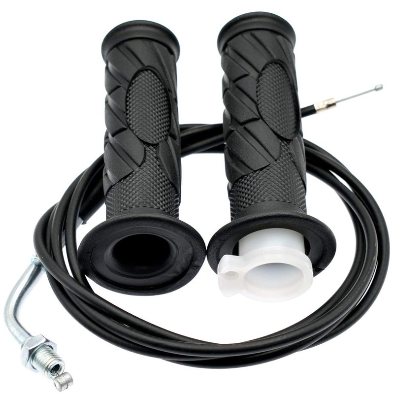 Royitay 7/8 22mm Twist Throttle Accelerator Handle Grips, 75" Long Throttle Cable,Metal Kill Switch Set for 33cc 43cc 49cc 50cc Zooma Stand Up Gas Scooter Coleman CT200U Mini Bike Motorized Bicycle - Image 2